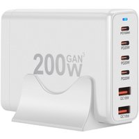 Сетевое зарядное USBTOP 1006P200WB 559447 (белый)