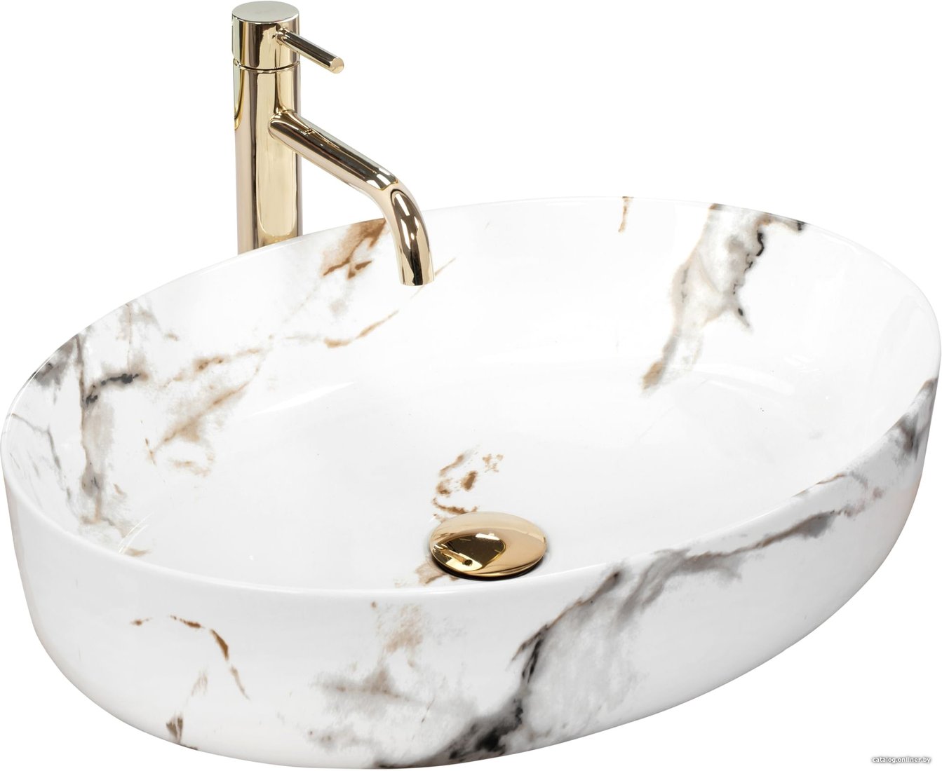 Умывальник Rea Queen (carrara shiny)