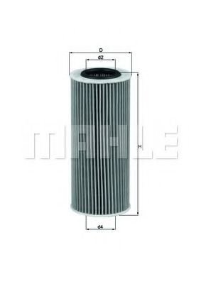 Масляный фильтр Mahle Knecht OX1773D