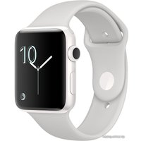 Умные часы Apple Watch Series 2 42mm White Ceramic with Cloud Sport Band [MNPQ2]