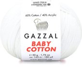 Baby cotton 3450 50 г 165 м (белый)