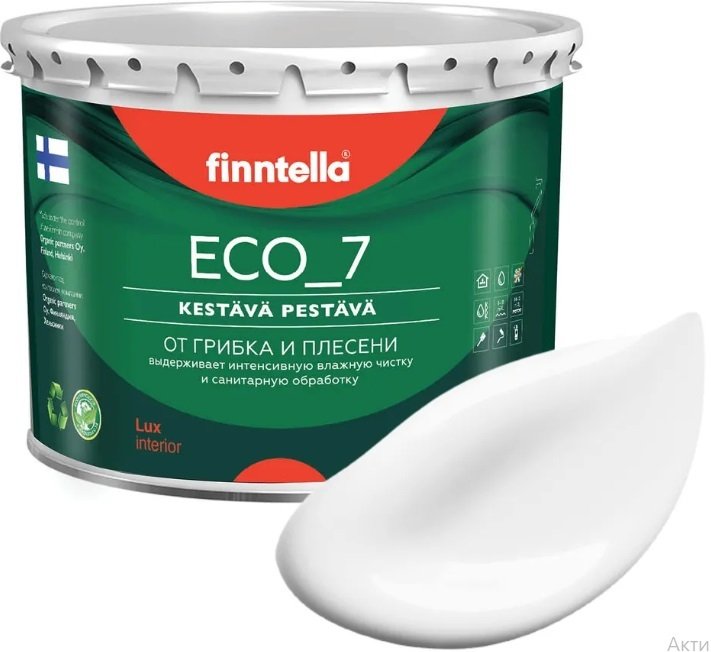 

Краска Finntella Eco 7 White F-09-2-3-White 2.7 л (белый)