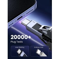 Кабель Ugreen L512 USB Type-C - USB Type-C 45063 (1 м, черный)