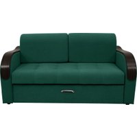Диван Сириус Лидер-1 НПБ 185x110 (Eva 30 велюр зеленый)