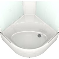 Душевая кабина Domani-Spa Delight 110 High DS01D110HWM10 (белый/сатин/матированное стекло)