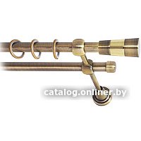 Карниз для штор Lm Decor Волео 074 2р гладкий (антик, 2м)