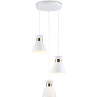Подвесная люстра Ambrella light TR8467/3 WH/FGD (белый/золото)
