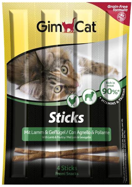 

Лакомство для кошек GimCat Беззерновые палочки с индейкой и кроликом 420530GC (4 шт)