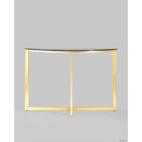 Консольный стол Stool Group Альба 115x30 ECST-095-SR-TG (стекло черное/сталь золото)