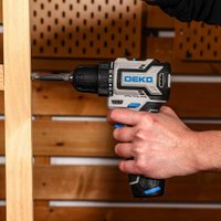 Дрель-шуруповерт Deko Sharker 12V PRO 084-1036 (с 2-мя АКБ, кейс) в Орше