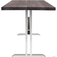 Кухонный стол Buro7 Двутавр 150 (классика, дуб мореный/белый)