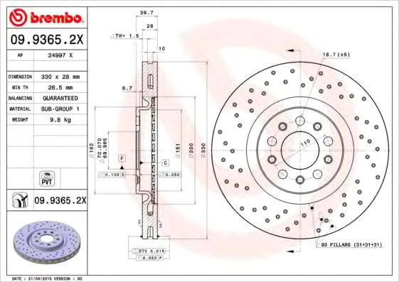 

Brembo 0993652X