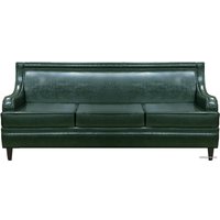 Диван Brioli Луи трехместный (экокожа, L15 зеленый)