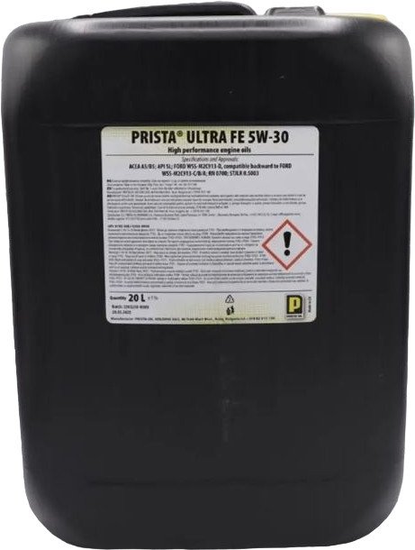 

Моторное масло Prista Ultra FE 5W-30 20л