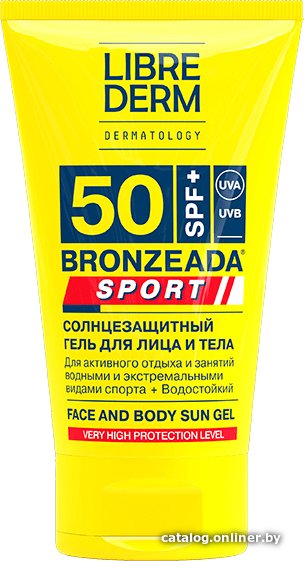 Librederm Bronzeada Sport Для лица и тела SPF50 (150 мл)