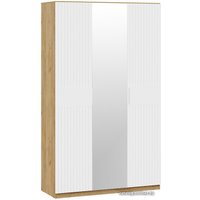 Шкаф распашной Трия Хилтон 402.003.000 (дуб крафт золотой/белый матовый)