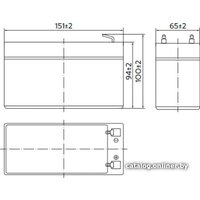 Аккумулятор для ИБП Yellow VL 12-7.5