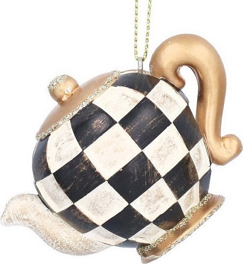 

Елочная игрушка Gisela Graham Alice in Christmas Land Заварник 10682_1