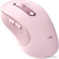 Мышь Baseus F02 Ergonomic Wireless Mouse (розовый, без батарейки в комплекте)