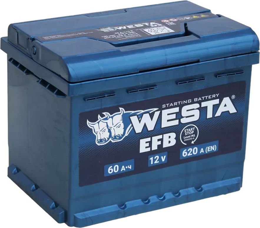 

Автомобильный аккумулятор Westa EFB 6СТ-60 VLR Euro (60 А·ч)