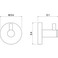Крючок для ванны Aquatek Европа AQ4101MB