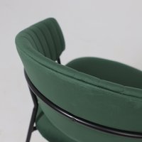 Стул с подлокотниками Алвест AV 433 (изумрудный бархат H-30/черный)