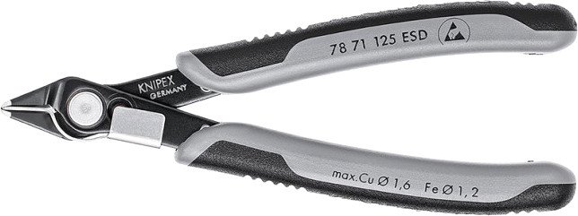 

Кусачки боковые (бокорезы) Knipex Electronic Super Knips 7871125ESD
