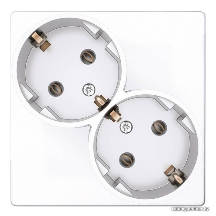 Розетка Simon 2450459-030 (белый)