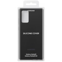 Чехол для телефона Samsung Silicone Cover для Galaxy Note 20 (черный)