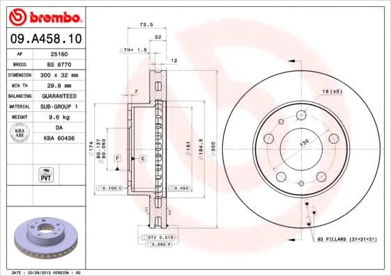 

Brembo 09A45810