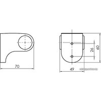 Держатель душевой лейки Rubineta Fix 623003