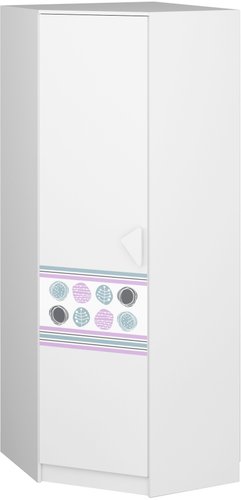 Угловое окончание Премиум Рокси угловой (белый/ирис)