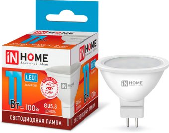 Светодиодная лампочка In Home LED-JCDR-VC 11Вт 230В GU5.3 4000К 990Лм 4690612020358