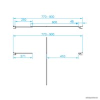 Душевая дверь RGW PA-02 41080208-11 80 (хром/прозрачное стекло)