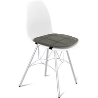 Стул Sheffilton SHT-ST29-CN4/S100 (белый/темный графит/хром лак)