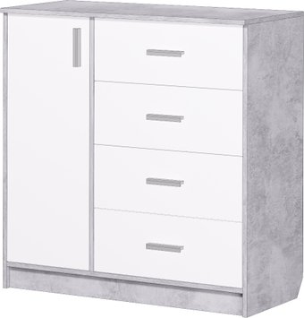 Комод Аквилон №9 1002 (белый/цемент светлый)