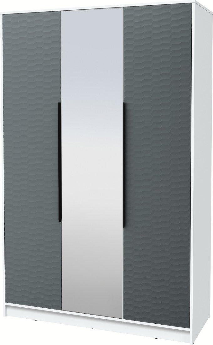 

Шкаф распашной Интерлиния Концепт Зодиак КТ-Ш3з (белый платинум/серый)