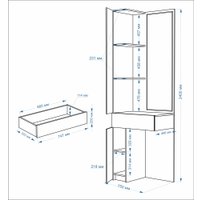 Угловое окончание Евва Лайн 02R ЛН-TU.450.02R (гикори кингстон)