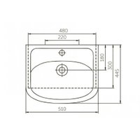 Умывальник Rosa Уют 50