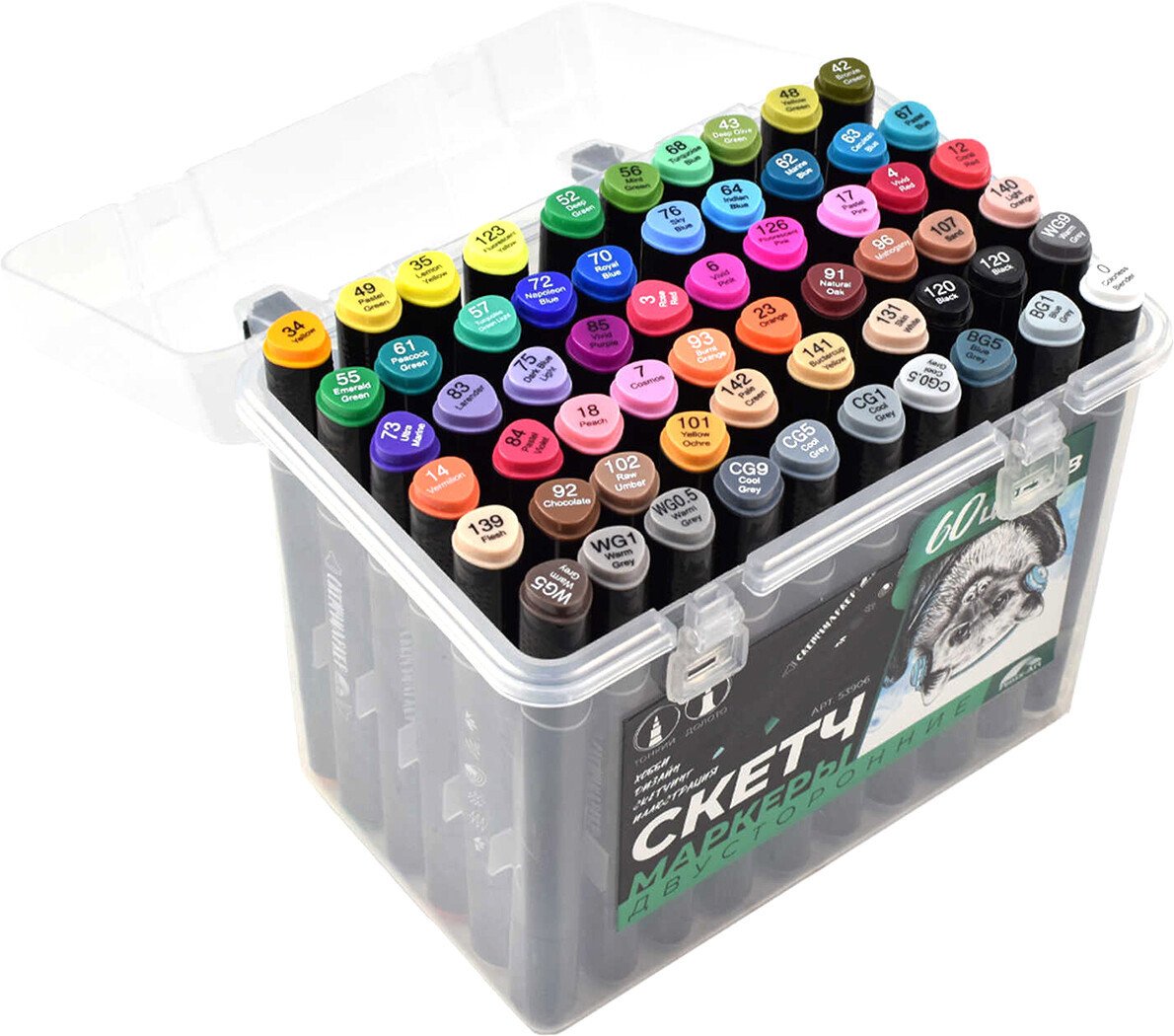 

Набор маркеров Феникс+ Крылан 53906 (60 цв)