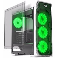 Корпус GameMax StarLight (белый, зеленая подсветка)