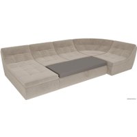 П-образный диван Лига диванов Холидей 101846 (бежевый)