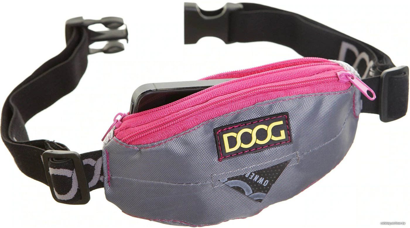 сумка для дрессуры Doog Mini Mini09 (серый/розовый)