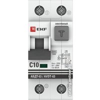 Дифференциальный автомат EKF PROxima АВДТ-63 10А/30мА 6кА DA63-10-30e