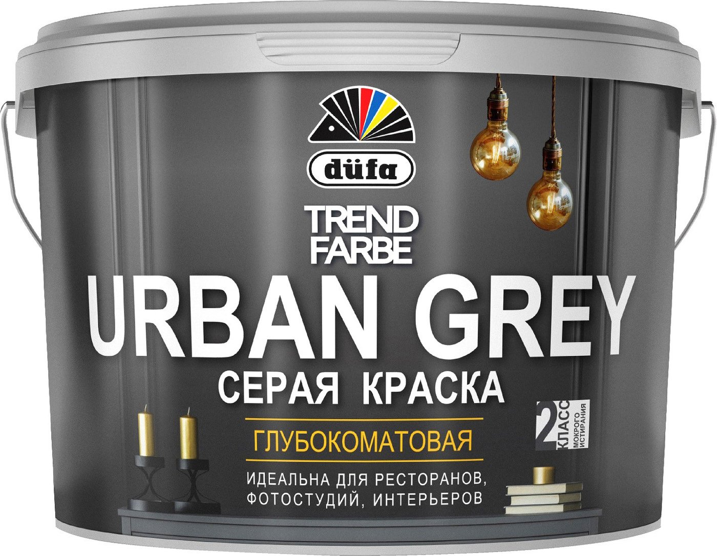 

Краска Dufa ВД Trend Farbe Urban Grey (10 л, RAL 7037 серый)
