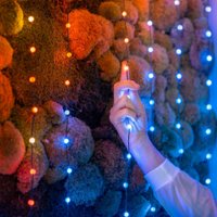 Новогодняя гирлянда Twinkly Candies Hearts 200 LED с Wi-Fi и Bluetooth (зеленый провод)