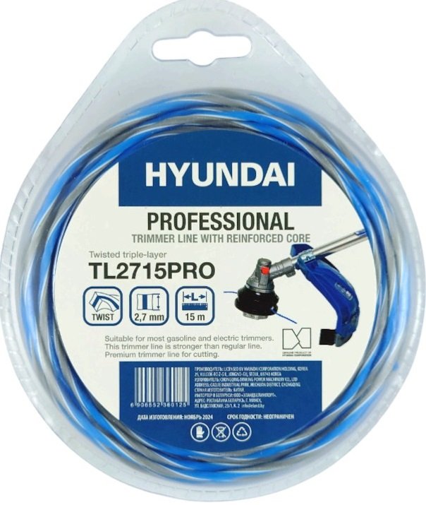

Леска для триммера Hyundai TL-2715 PRO