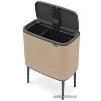 Система сортировки мусора Brabantia Bo Touch Bin 11+23 л (минерально-золотой)