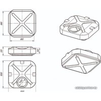 Бак ЭкоПром Rostok 200 л (с подогревом)