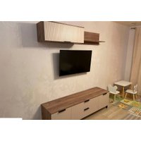 Полка MLK Тоскана (900) с гор.дв. (Дуб табачный/Бисквит)